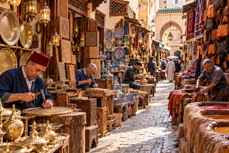 Crafts Commerce and the Working Medina